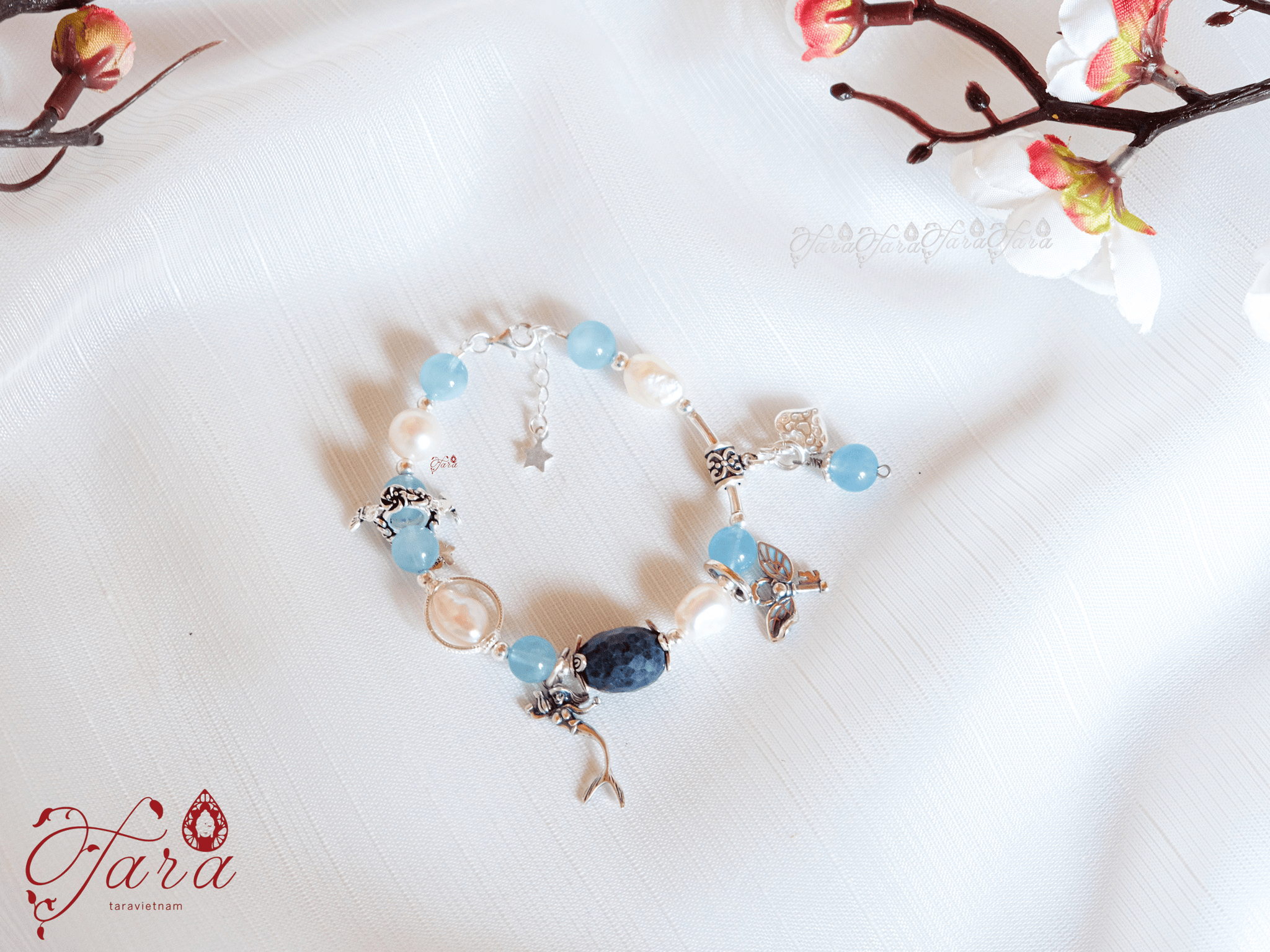  Vòng Ngọc Trai, Sapphire và Aquamarine 