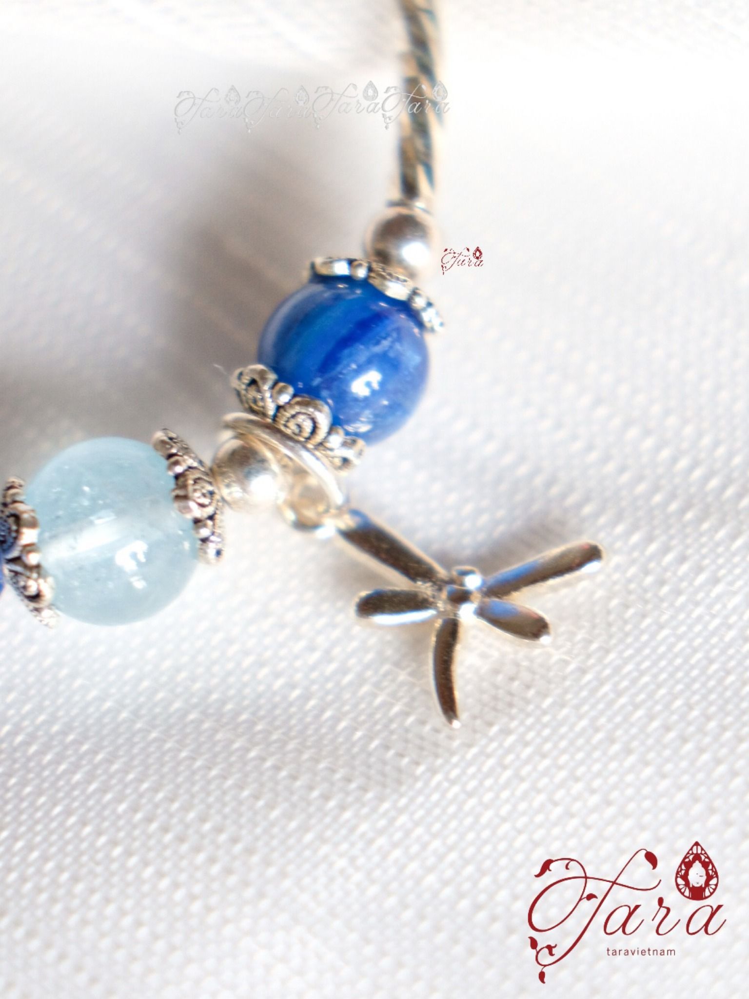  Vòng Aquamarine, Kyanite và Moonstone 