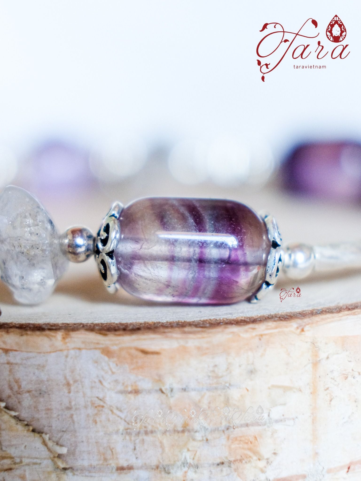  Vòng Flourite, Thạch Anh Tím và Thạch Anh Kim Cương 