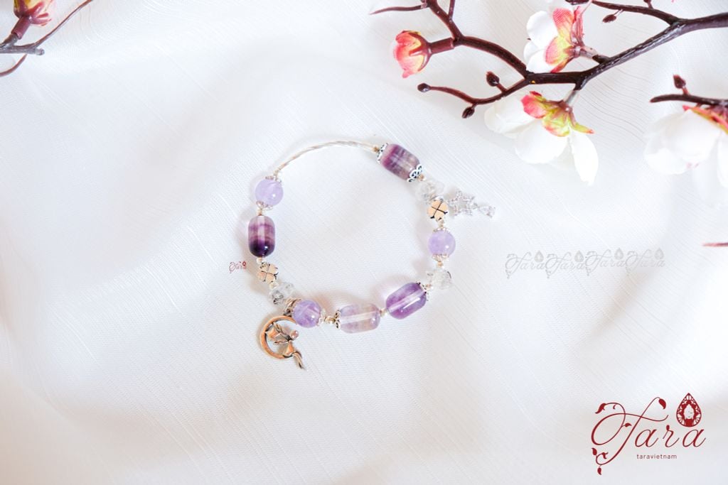  Vòng Flourite, Thạch Anh Tím và Thạch Anh Kim Cương 