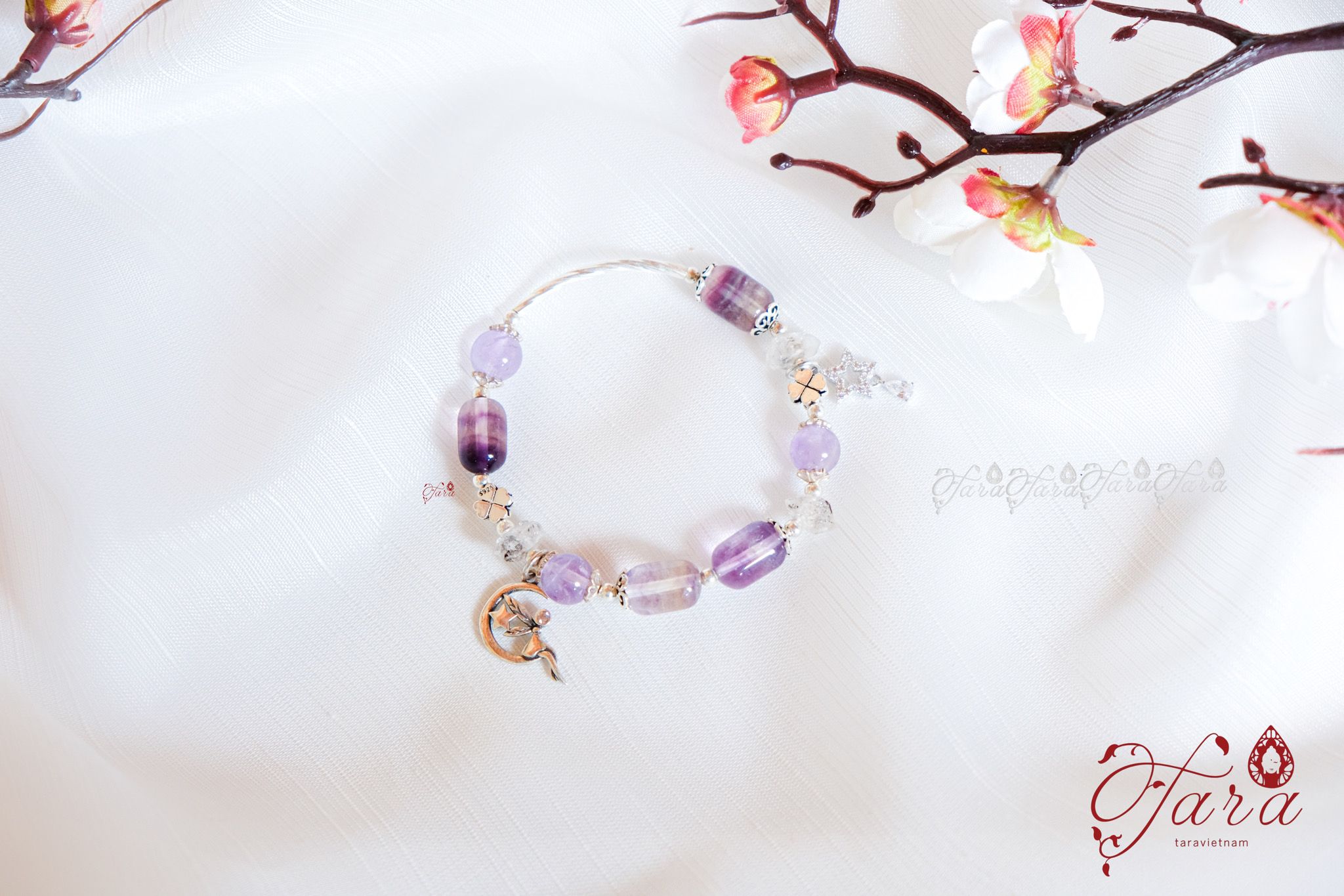  Vòng Flourite, Thạch Anh Tím và Thạch Anh Kim Cương 