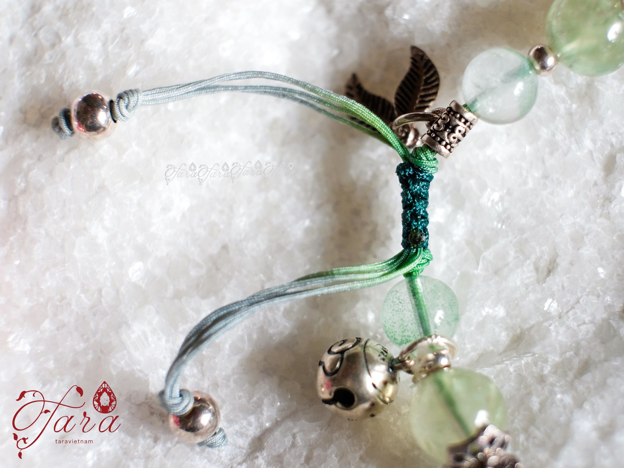  Vòng Hồ Ly Tóc Xanh, Prehnite và Ưu Linh Xanh 