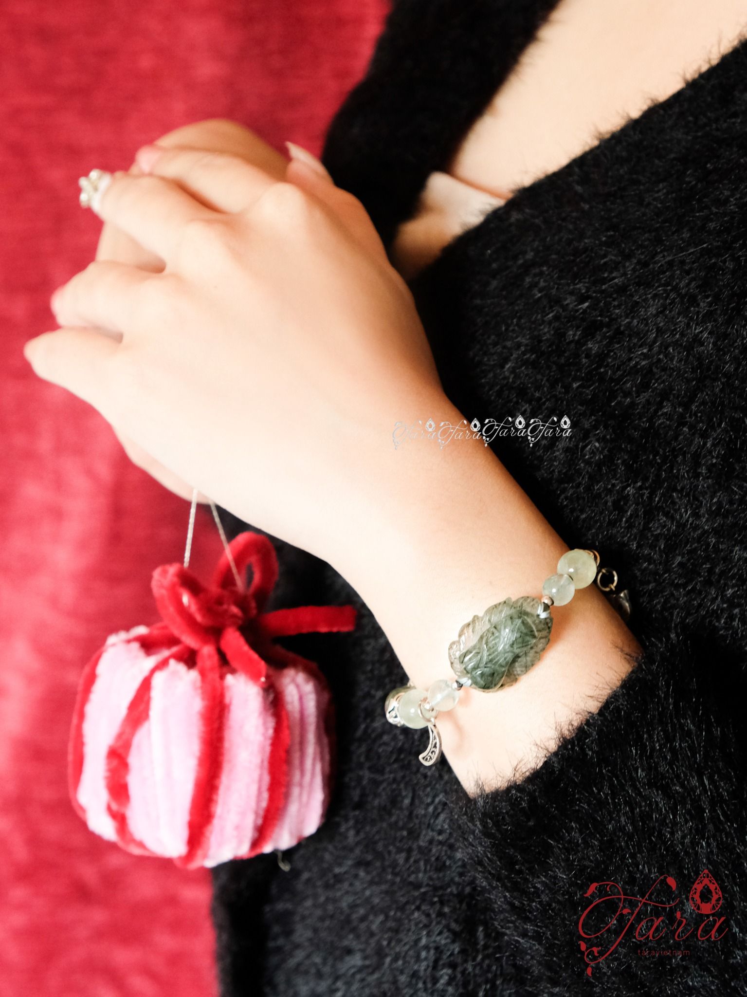  Vòng Hồ Ly Tóc Xanh, Prehnite và Ưu Linh Xanh 