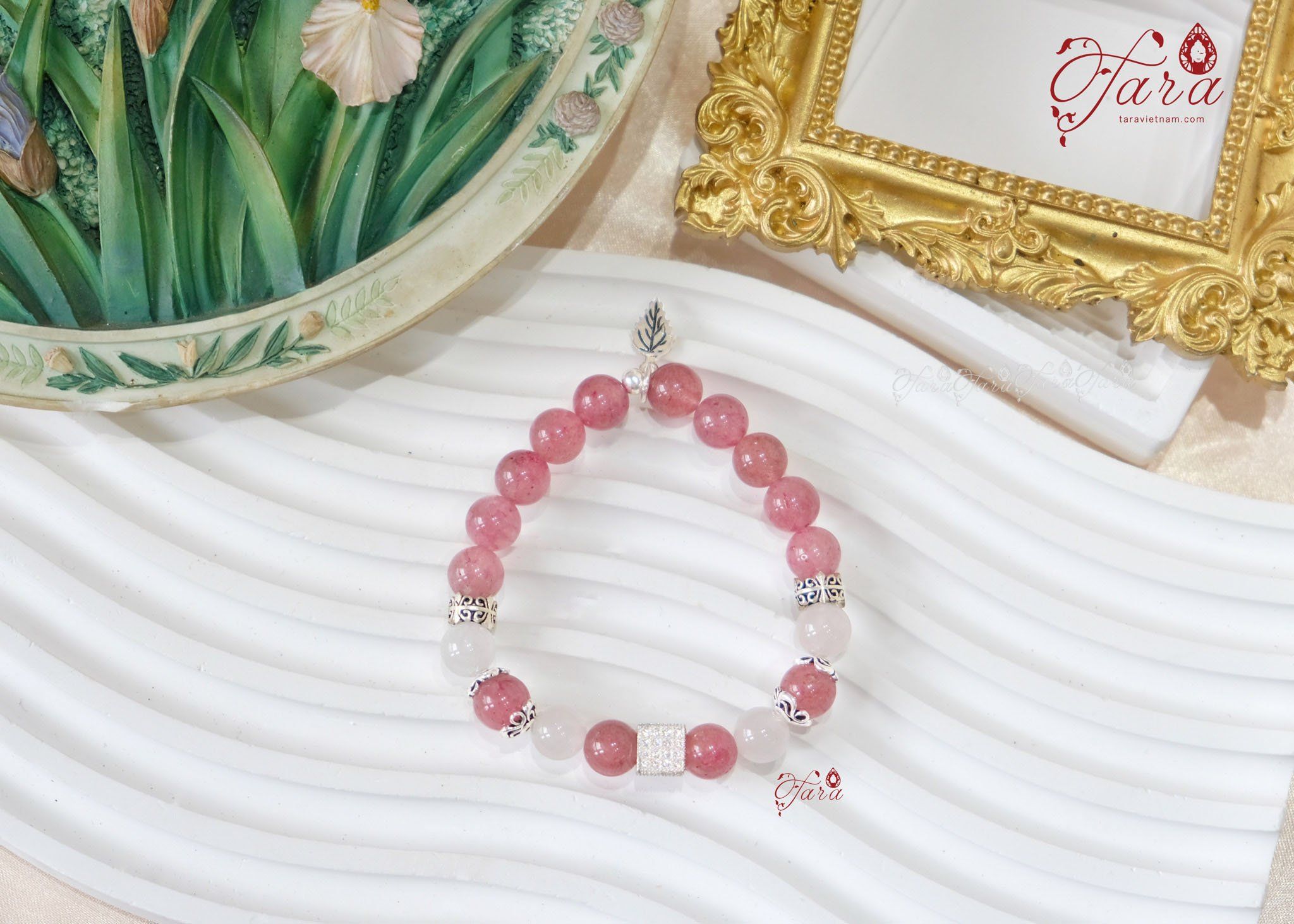  Vòng Thạch Anh Dâu Hồng và Thạch Anh Hồng 