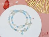  Moonstone và Aquamarine Quấn 2 Vòng 