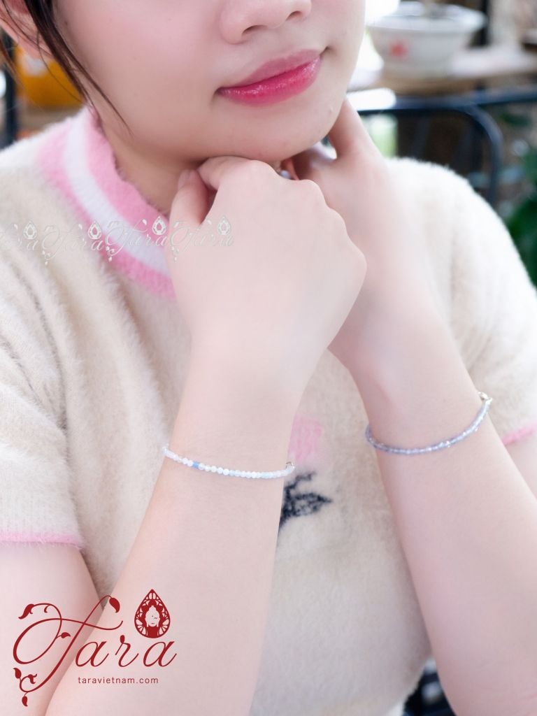  Vòng Mài Giác Moonstone/ Xà Cừ 