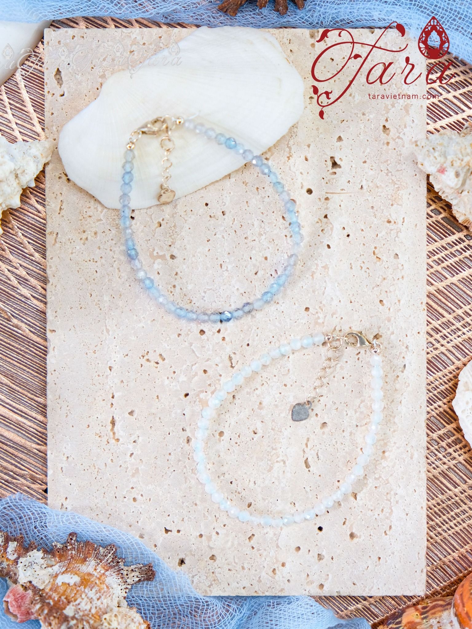  Vòng Mài Giác Moonstone/ Xà Cừ 