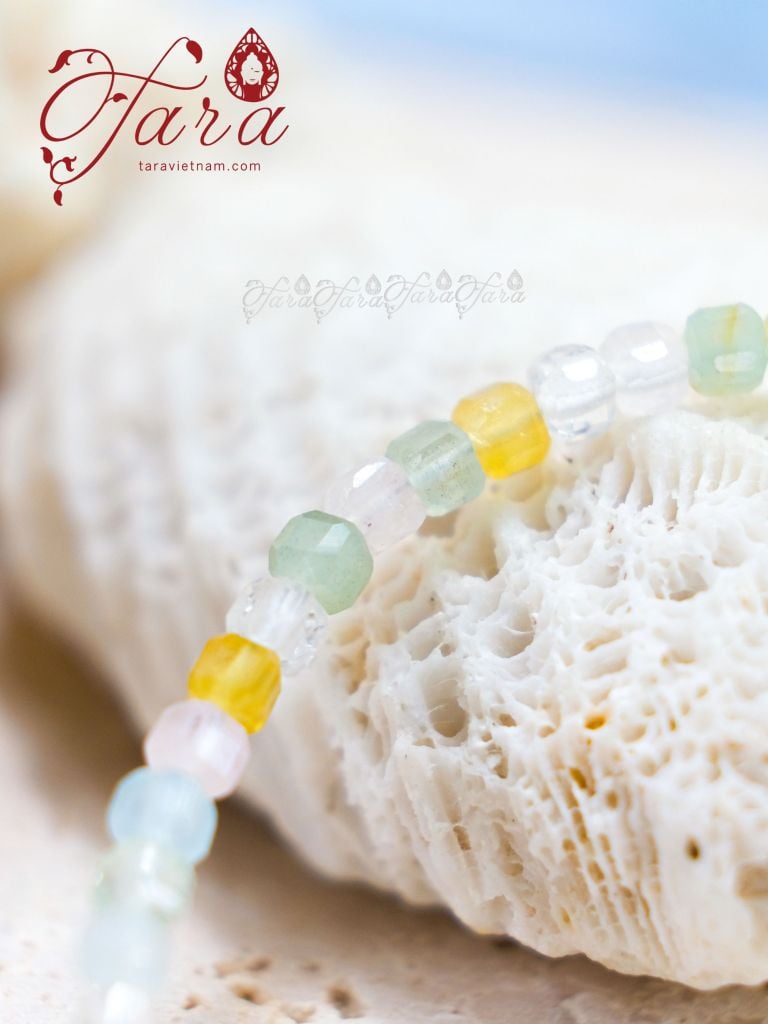  Vòng Mài Giác Beryl/ Thạch Anh Tóc 