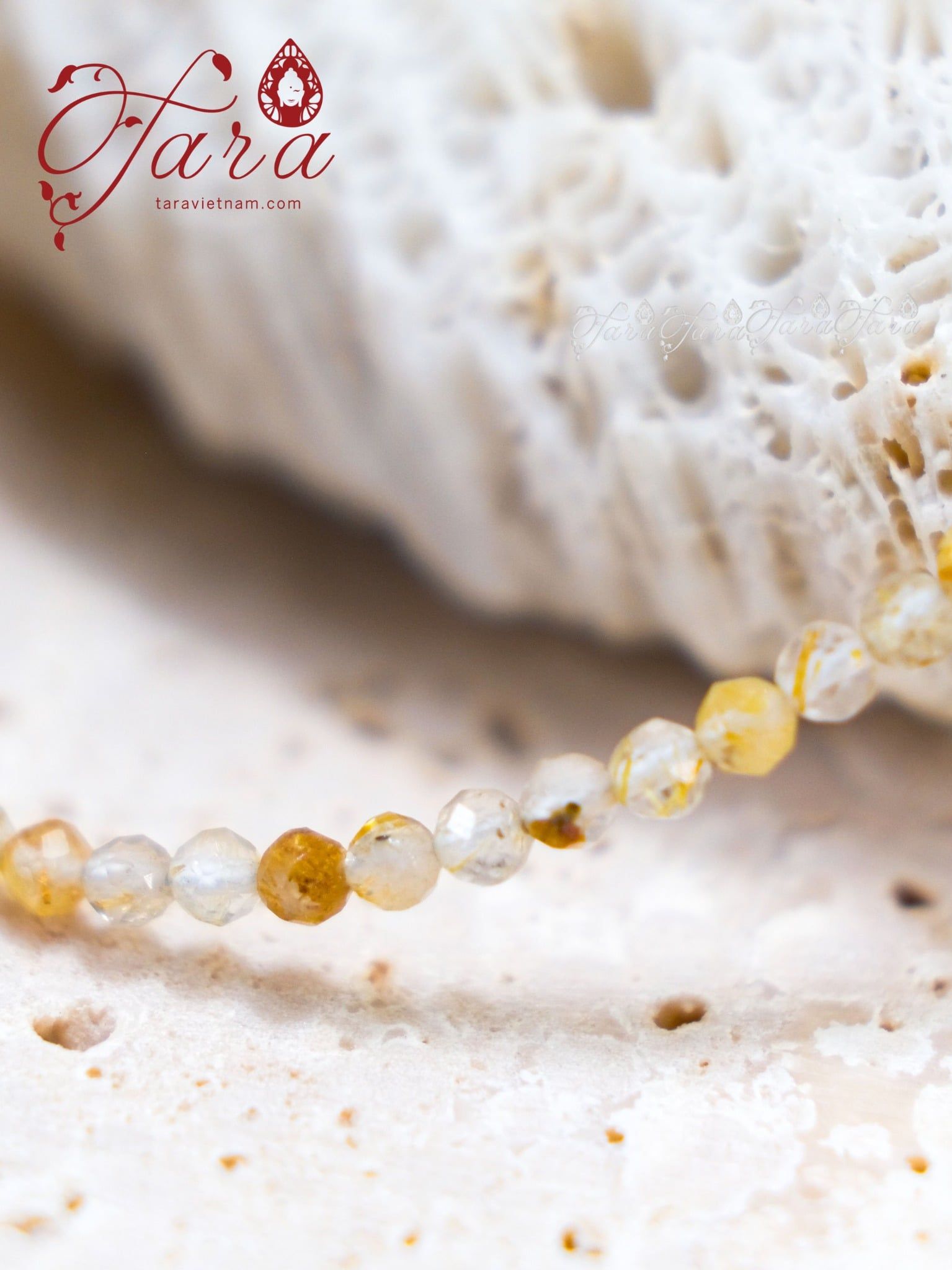  Vòng Mài Giác Beryl/ Thạch Anh Tóc 