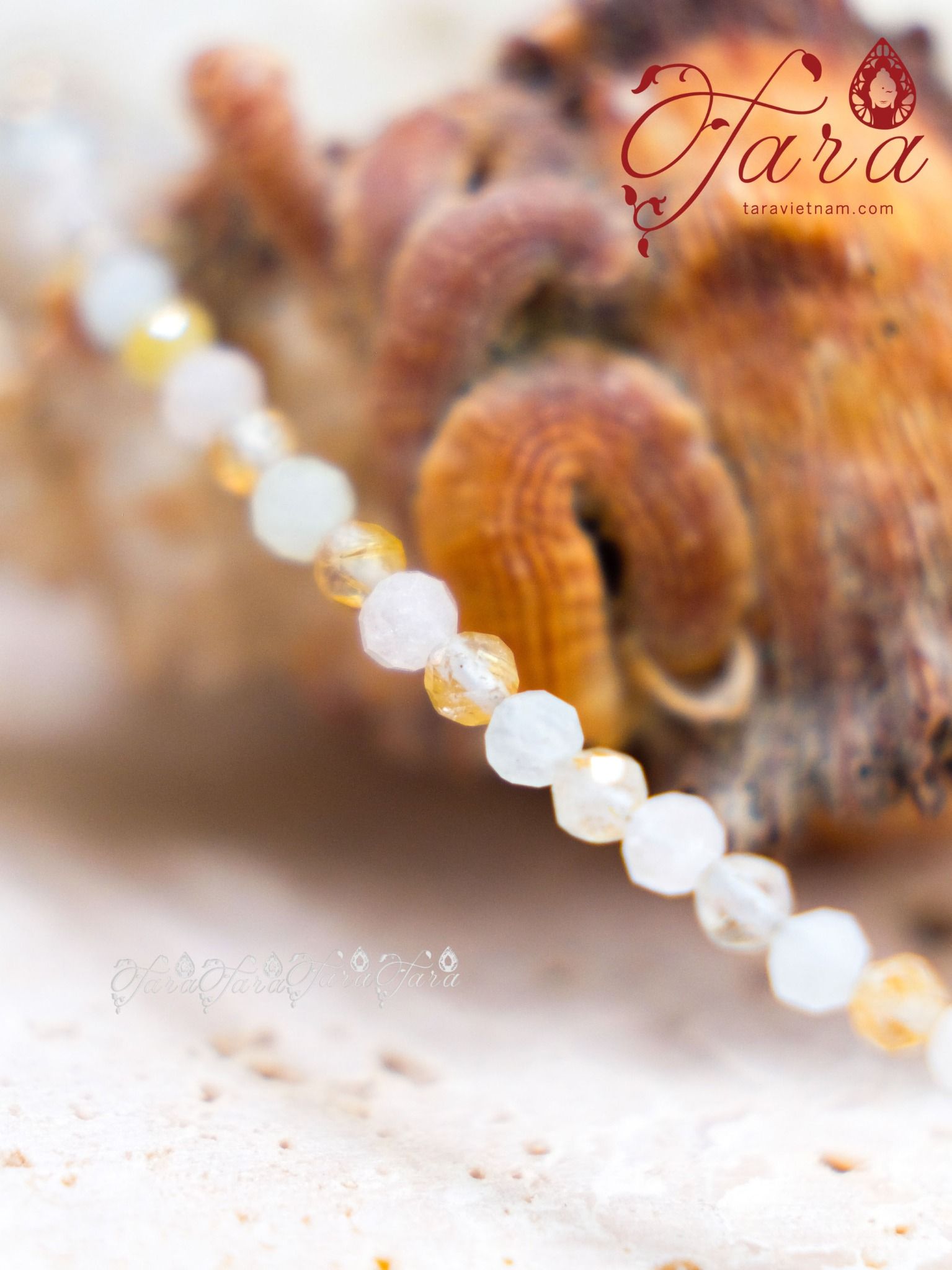  Vòng Mài Giác Beryl/ Thạch Anh Tóc 