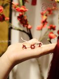  Dây vải Garnet thắt vòng hoa 