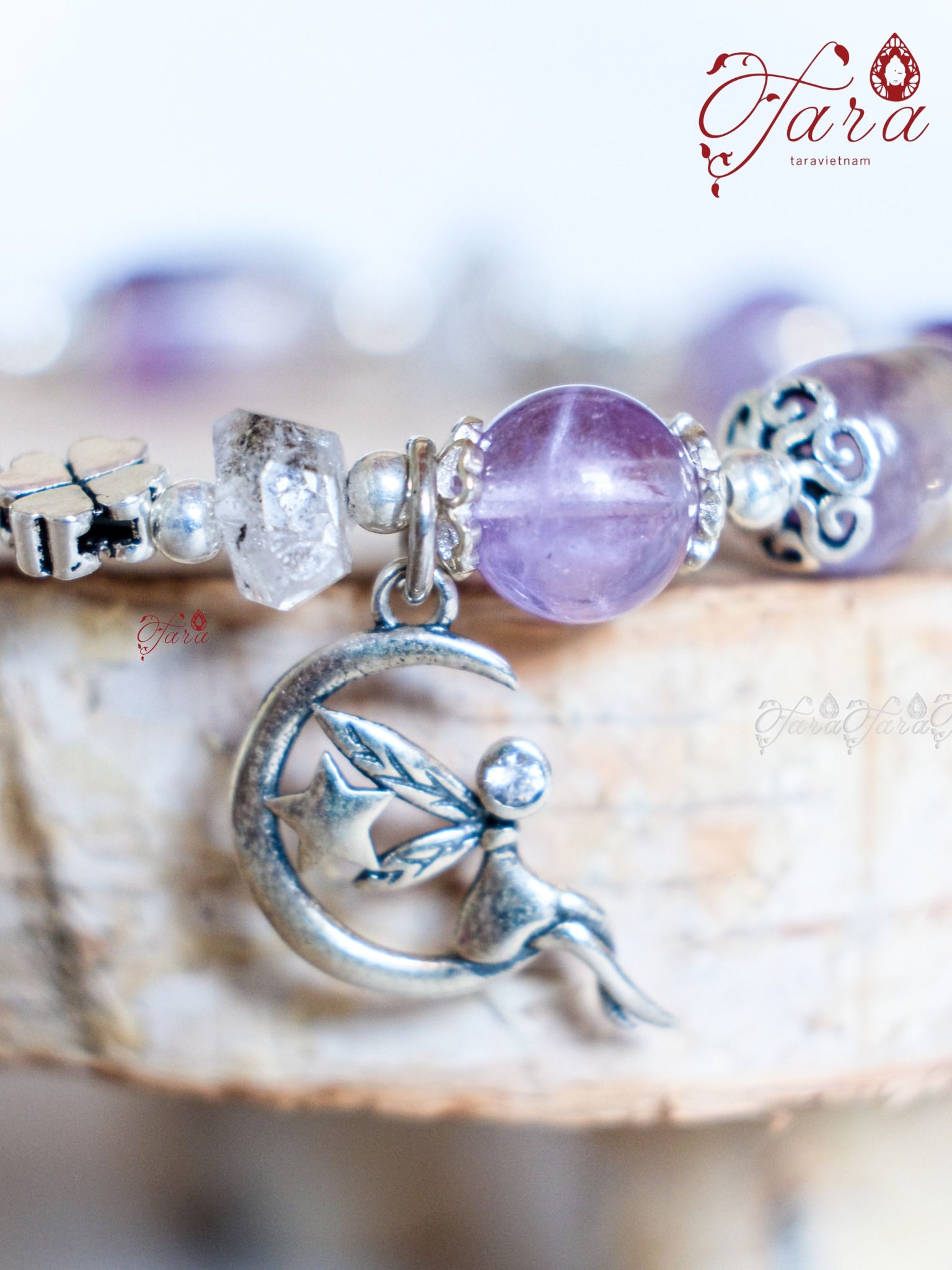  Vòng Flourite, Thạch Anh Tím và Thạch Anh Kim Cương 