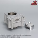  Lòng BRT Ceramic + Piston Móc mắt sẵn 62mm Yamaha Ex150 Ex135 Exciter 