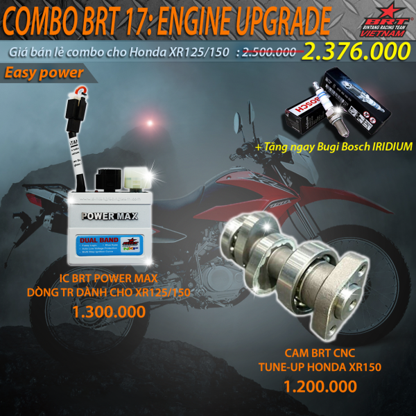  Combo BRT 17: ENGINE UPGRADE 17 XR125/XR150 