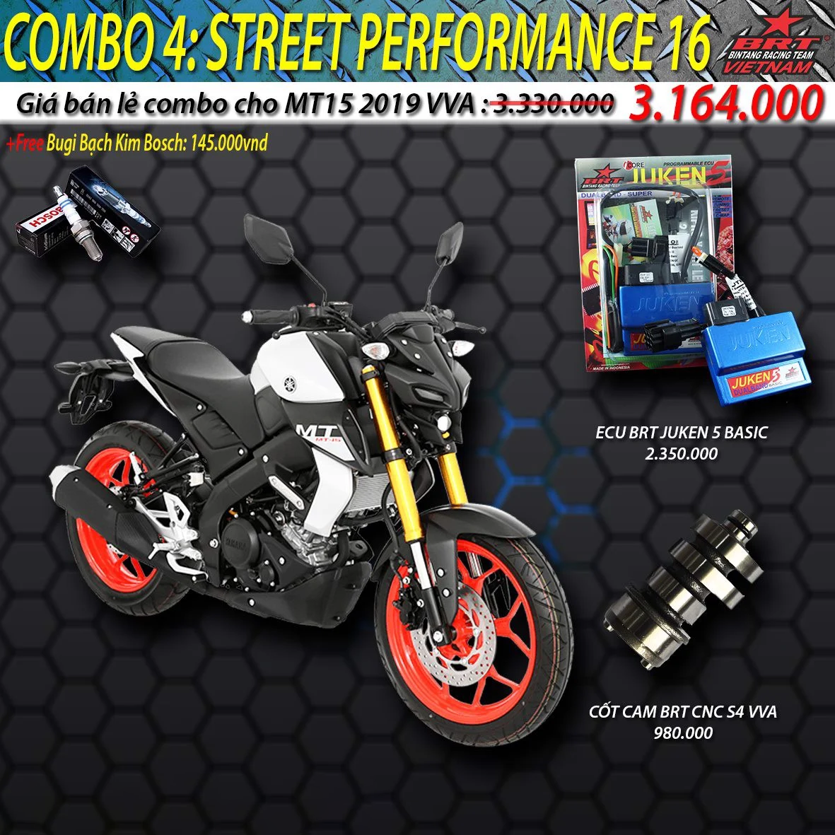  COMBO 4.16: STREET PERFORMANCE CHO MT-15 2019 