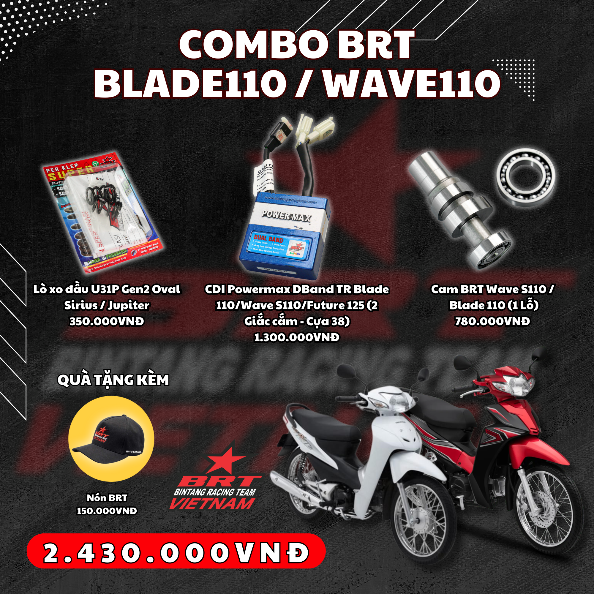  COMBO BRT WAVE S110 / BLADE 110 