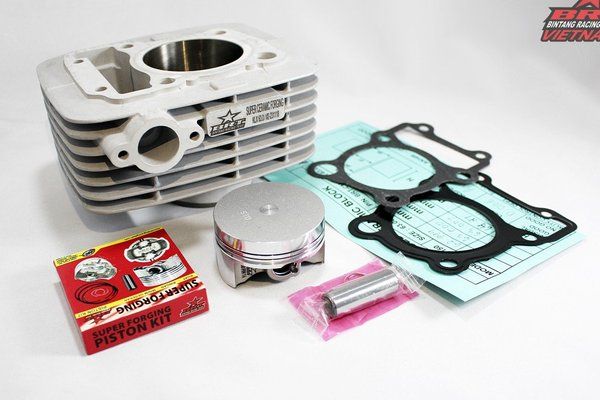  Lòng BRT Ceramic + Piston Móc mắt sẵn 66.00mm KLX150/ D-TRacker150 Kawasaki 