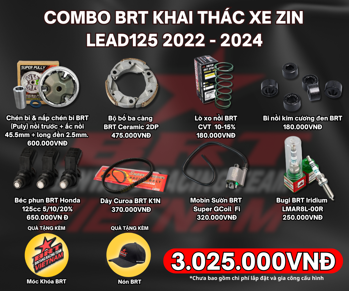  Combo BRT Khai Thác Xe Zin Lead125 (2022-2024) 