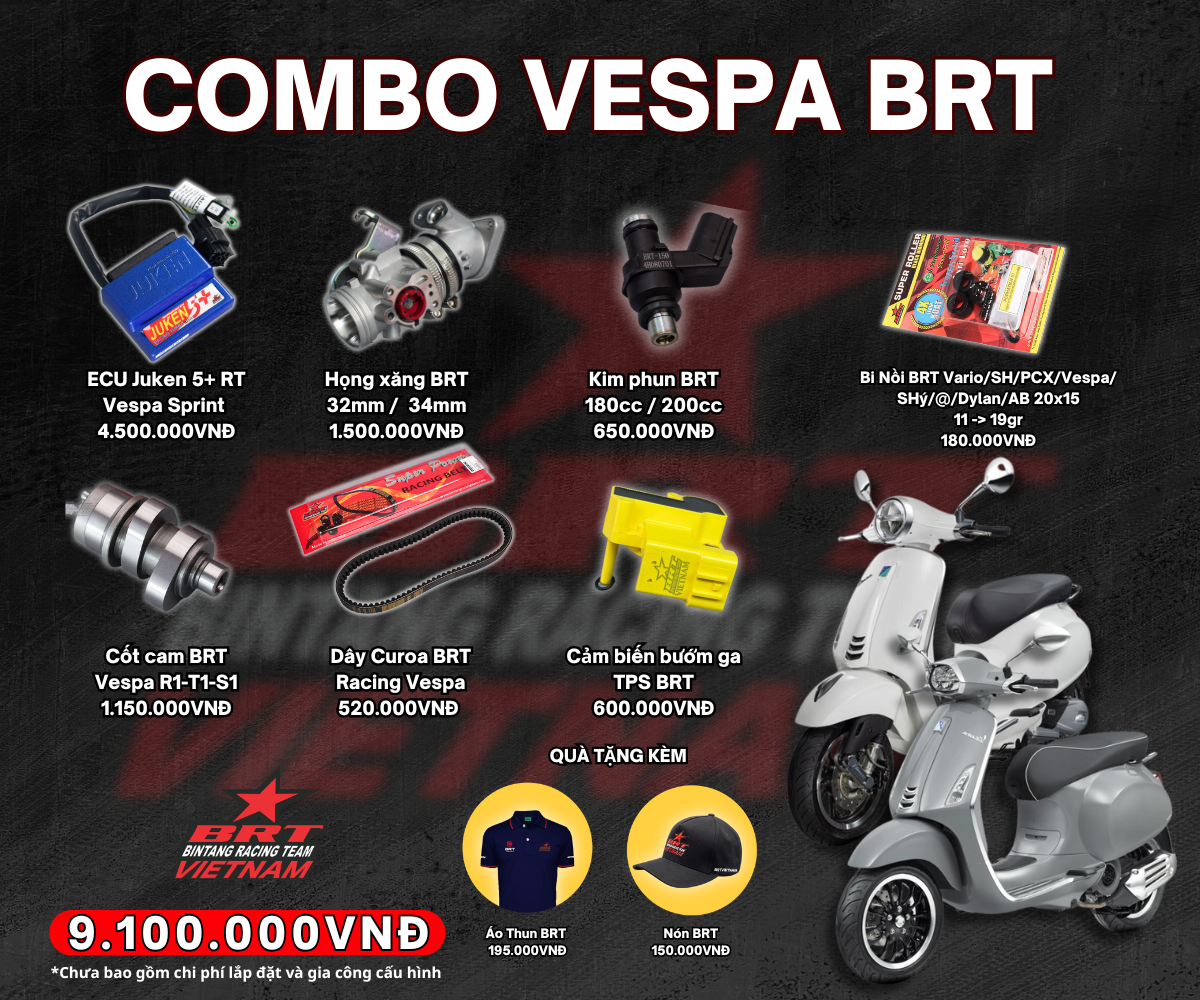  Combo BRT VESPA IGET SPRINT PRIMAVERA 