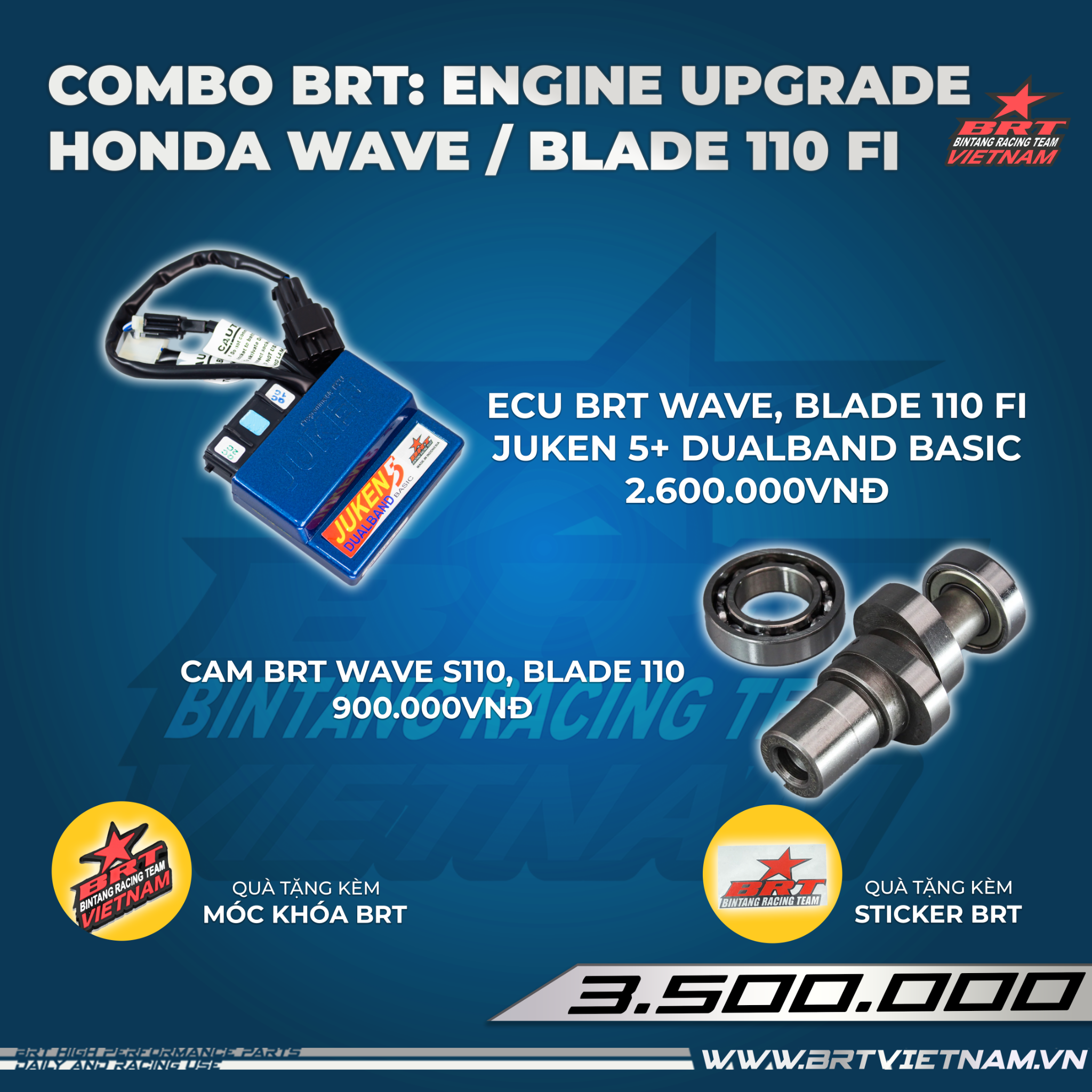  COMBO BRT 27: WAVE / BLADE 110 FI ENGINE UPGRADE 