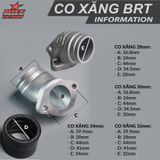  Co Xăng Lớn BRT 34mm (Intake Cub) 