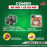  Combo Bố Nồi BRT + Lò Xo Nồi Super Spring Dream / Smash / Wave100 / Supra / Sirius / Axelo + Tặng kèm móc khóa + tem dán BRT 