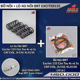  Combo bố nồi BRT ( 4 Lá ) + lò xo nồi BRT Exciter135 côn tay / CRF150L / XR150 / KLX150 