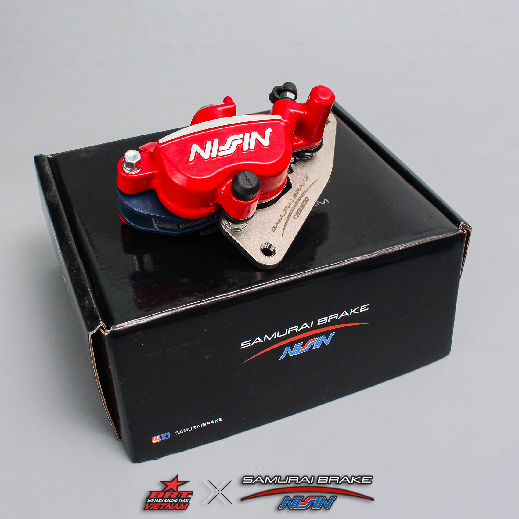 Heo dầu Samurai Nissin Brake 2 Pis Satria/Raider/GSX Suzuki - Màu