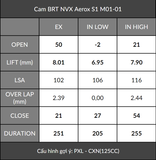  Cam BRT NVX Aerox (2 Chốt) VVA 
