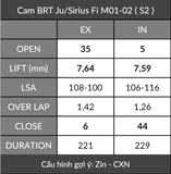  Cam BRT Jupiter Fi / Sirius Fi (Z1) + Cò lăn 