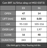  Cam BRT Jupiter / Sirius Xăng cơ (Z) + Cò lăn 