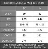  Cam BRT Exciter 135 Ex150 TFX Fz150 