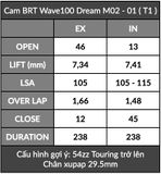  Cam BRT WaveDream C100 (Nắp cò tròn) + Cò lăn 