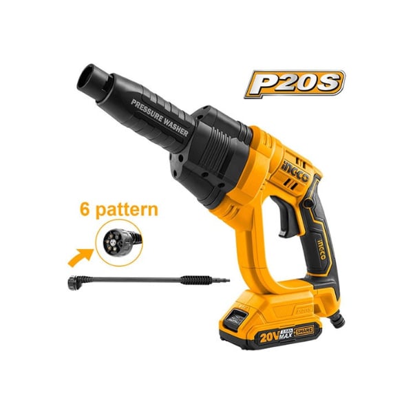 20V Máy xịt rửa áp lực dùng pin Ingco CPWLI20082