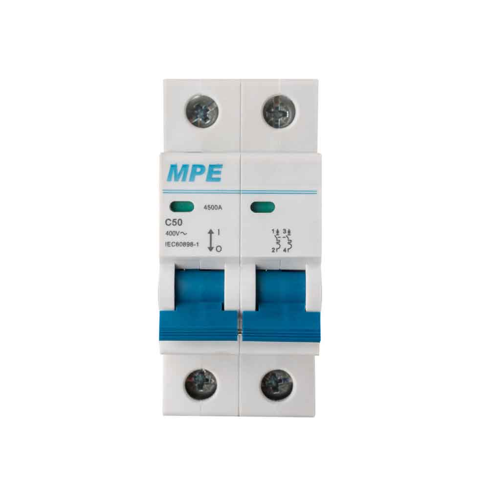 Aptomat 3 pha MCB 4 cực, 50A, 6kA mã MP6-C450