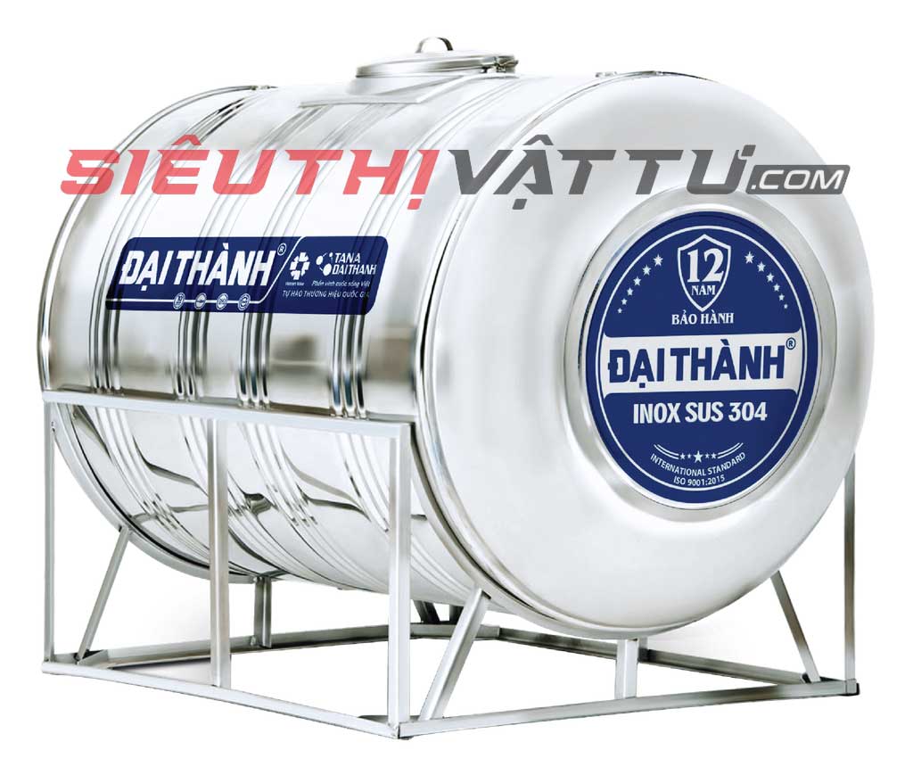 Bồn nước inox 1000L Đại Thành ngang SUS 304