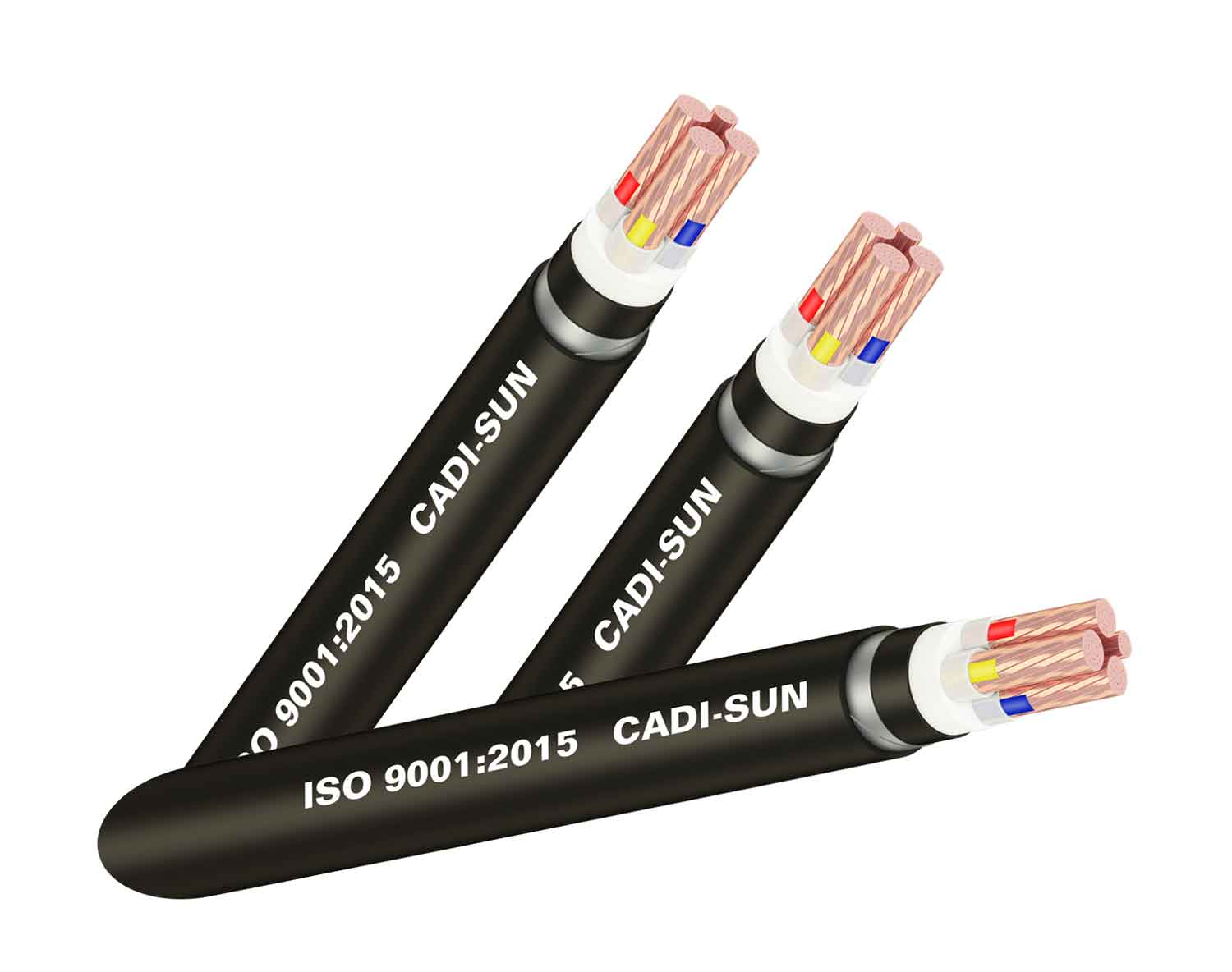 Cáp đồng Cadisun 4 ruột, bọc cách điện XLPE, vỏ bọc PVC - CXV 4x