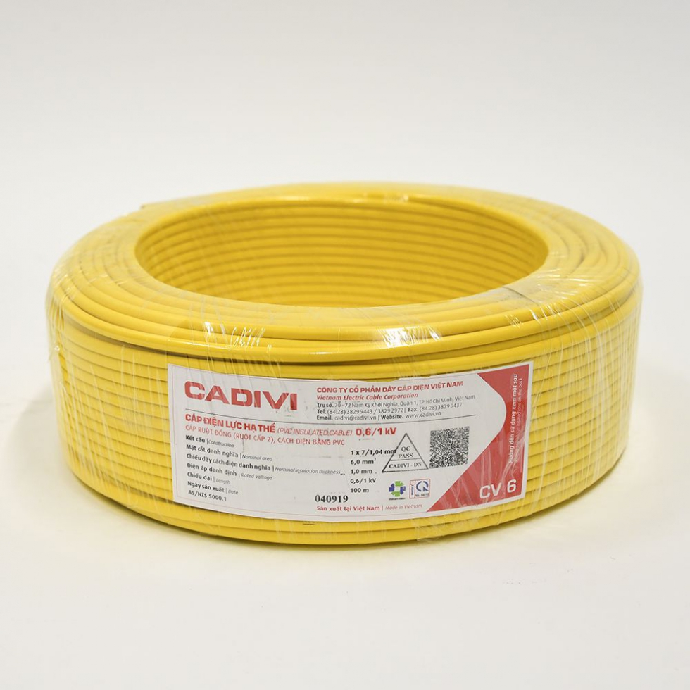 Dây điện Cadivi CV 1.5-0.6/1kv