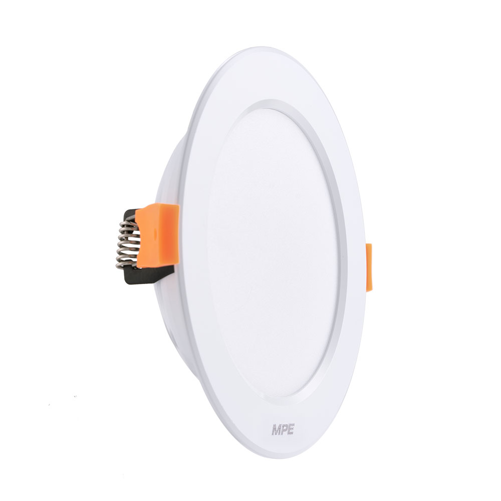 LED Downlight âm trần nhôm, viền trắng 9W ánh sáng trắng DLT-9T