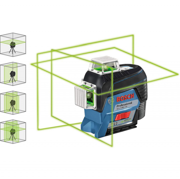 Máy cân mực laser Bosch GLL 3-80 CG (Tia xanh)