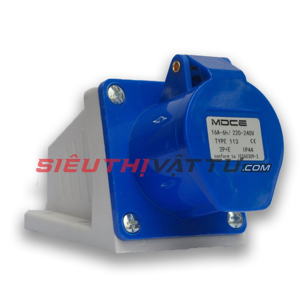 Ổ cắm công nghiệp 1 pha bắt trên tường