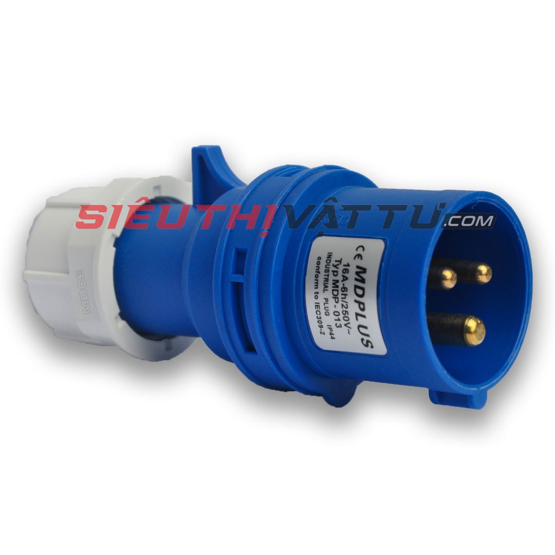 Phích cắm công nghiệp 1 pha 3 chân