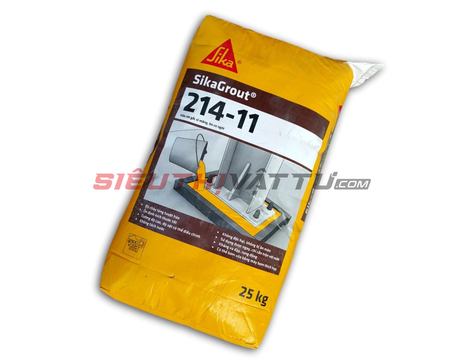 Sikagrout 214-11 vữa rót gốc xi măng bù co ngót
