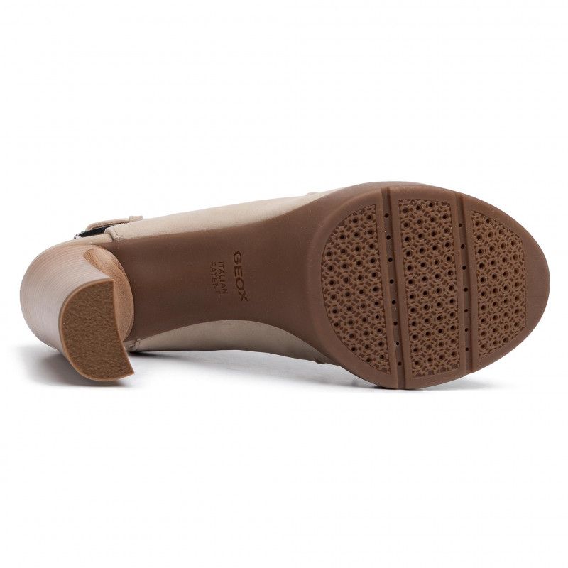  Giày Cao Gót Nữ GEOX D Annya H Sand A NBK LEA 