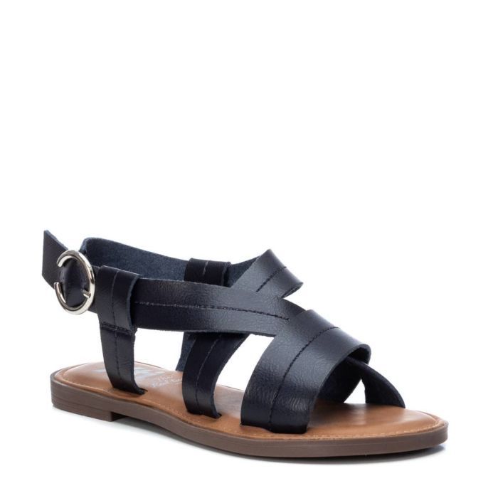  Giày Đế Bệt Nữ XTI Black Pu Ladies Sandals 