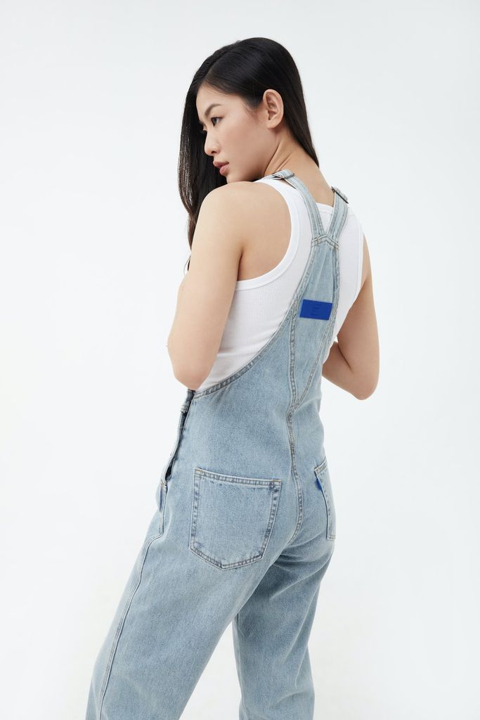  Quần Yếm Nữ TheBlueTshirt The Original Denim Overalls - Painter Vintage Wash 