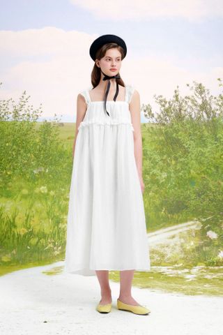  Đầm Nữ DOTTIE Maxi Cánh Tiên - Trắng - D0581 