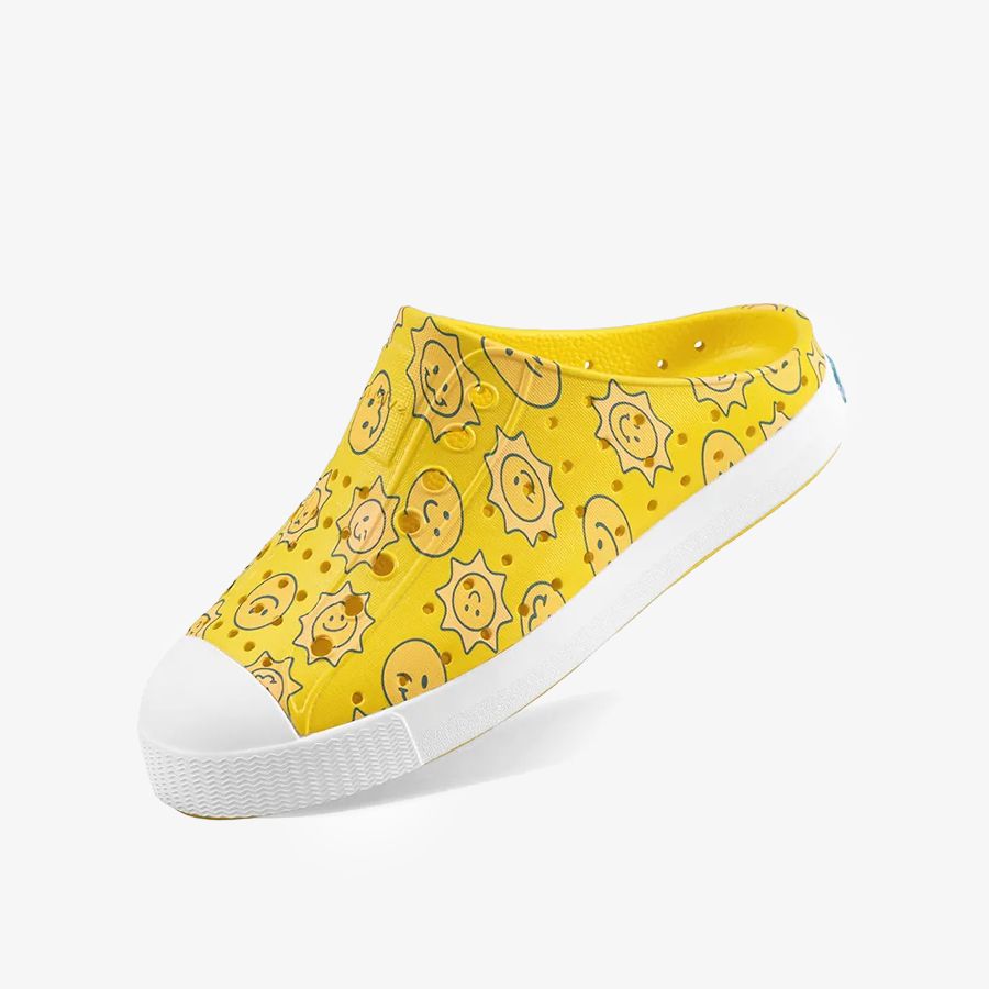  Giày Mules Trẻ Em Unisex NATIVE Jefferson Sugarlite Clog Print H Junior 