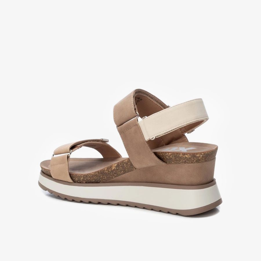  Giày Đế Xuồng Nữ XTI Taupe Pu Ladies Sandals 