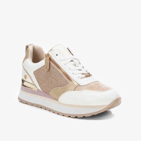  Giày Sneakers Nữ XTI Nude Pu Combined Ladies Shoes 